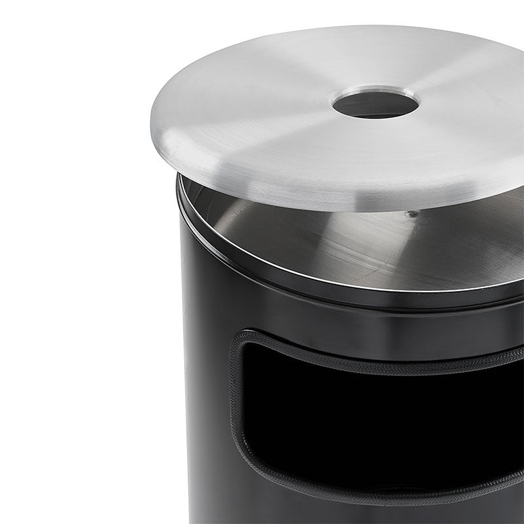 Cenicero Papelera Gran Capacidad Metálico 95 + 8 Litros 2