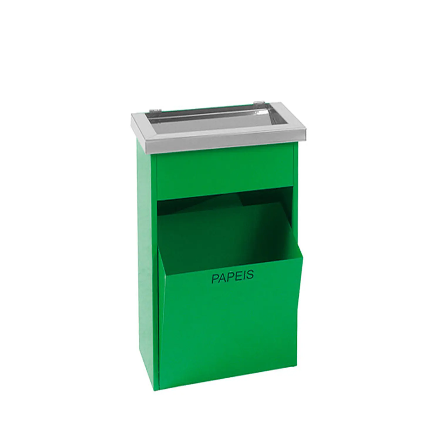 Cenicero Papelera de Pared Rectangular Metálico - 8 + 3 Litros 1