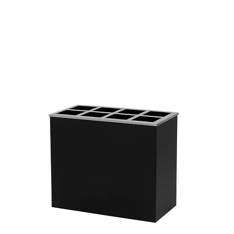 Paragüero Rectangular Metálico con 8 Orificios