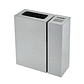 Cenicero y Papelera Rectangular Inox - 54 + 23 Litros - Miniatura 1