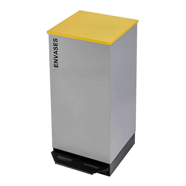 Ecopunto Metálico con Pedal Galiza - 1 Residuo 1