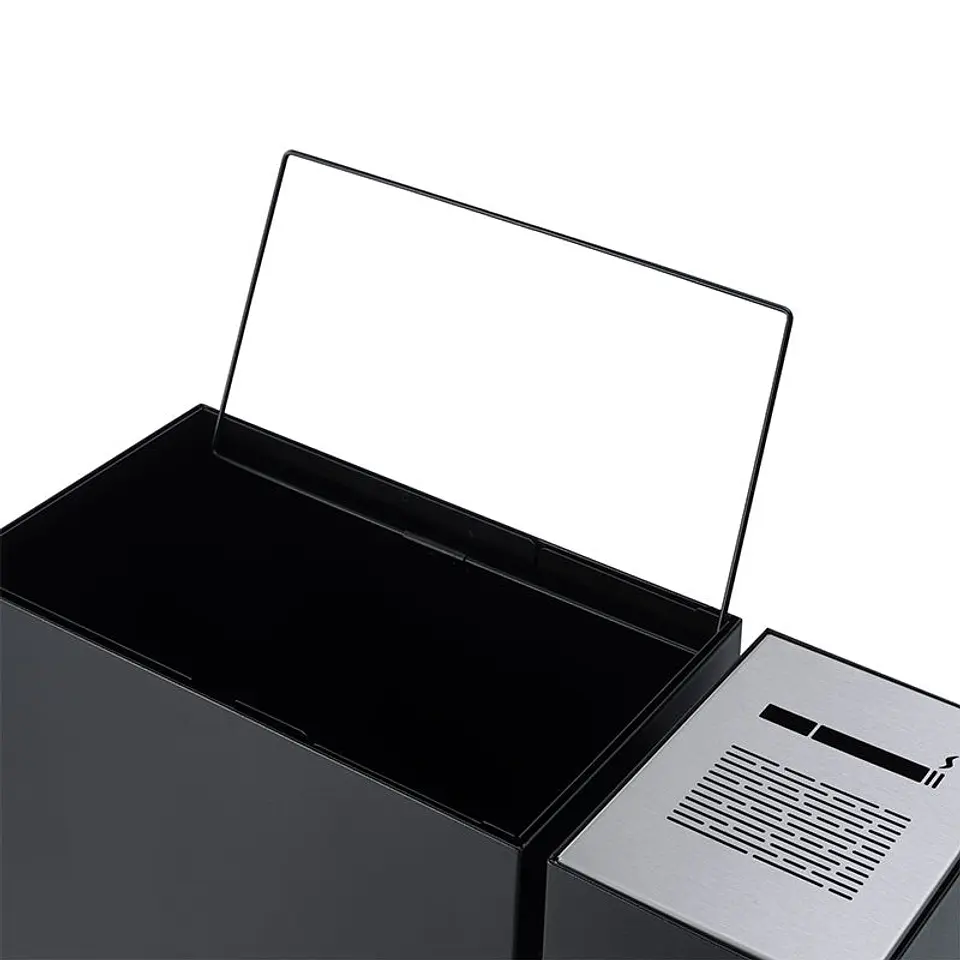 Cenicero y Papelera Rectangular Inox - 54 + 23 Litros 2