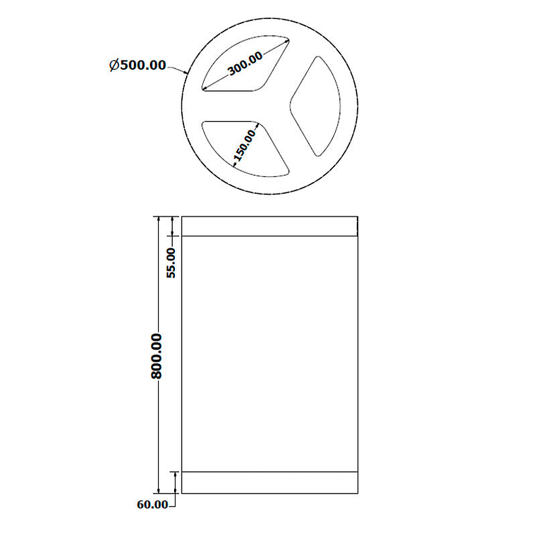 Ecopunto con Cenicero Inox Barcelona - 2 Residuos 4