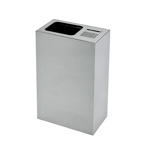 Cenicero Papelera Rectangular Inox - 54 + 1,5 Litros
