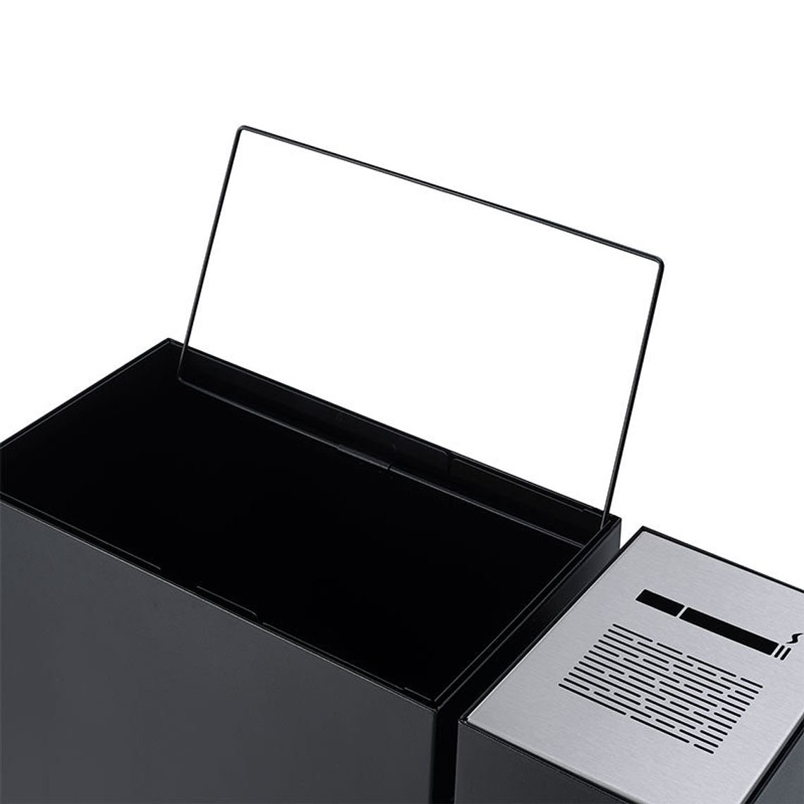 Cenicero y Papelera Rectangular Metálico - 54 + 23 Litros 2