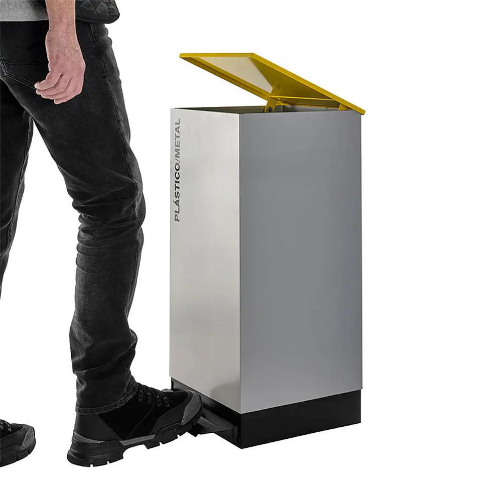Ecopunto Inox con pedal  Galiza - 1 Residuo 2