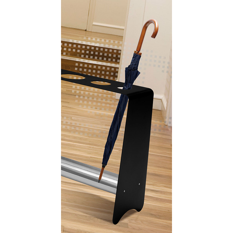 Paragüero Metálico Alineado con 5 Orificios 2