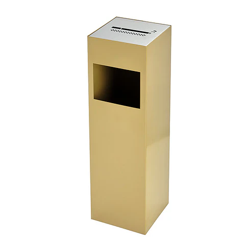 Cenicero Papelera Rectangular Metálico - 25 + 1,5 Litros