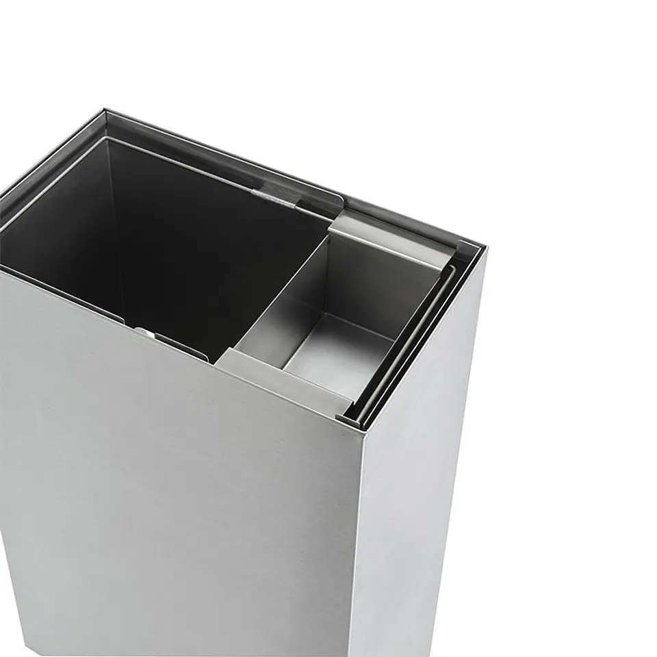 Cenicero Papelera Rectangular Metálico 54 + 1,5 Litros 2