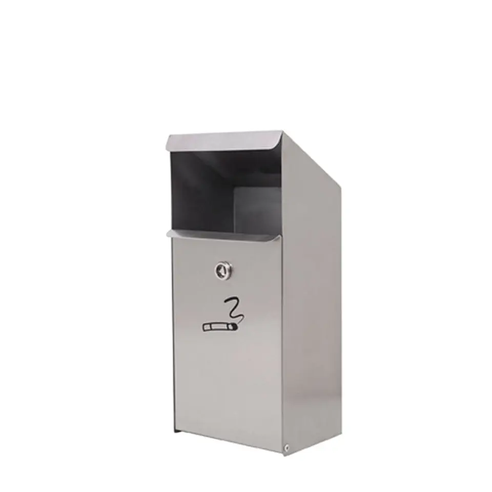 Cenicero de Pared Rectangular Inox - 4 Litros 1