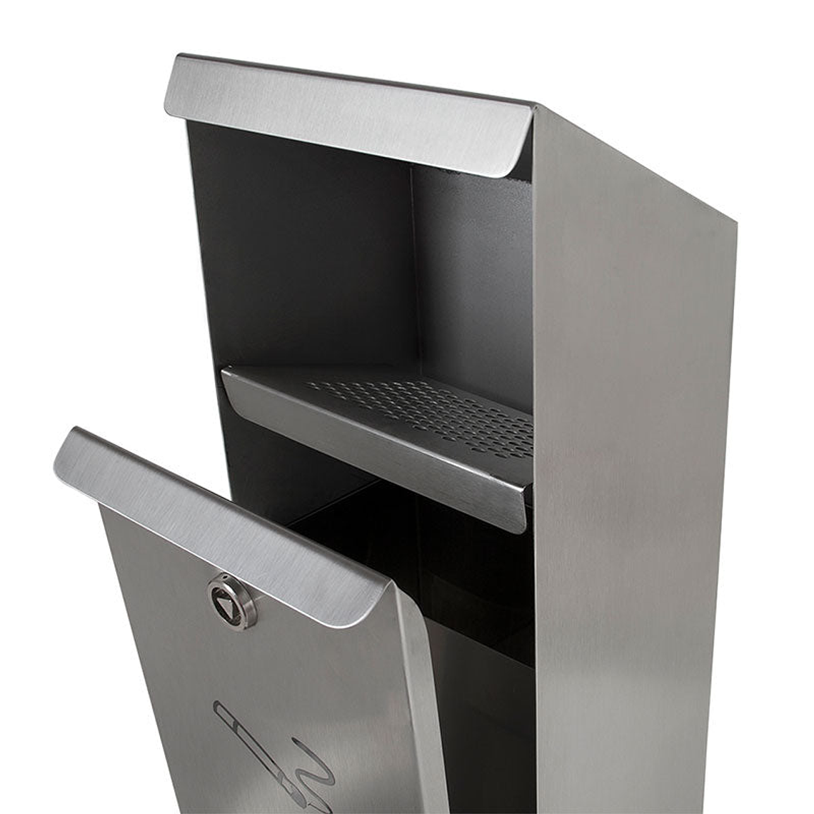 Cenicero de Pared Rectangular Inox - 4 Litros 2