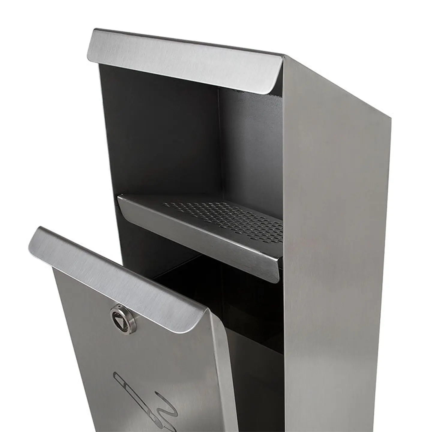 Cenicero de Pared Rectangular Inox - 4 Litros 2