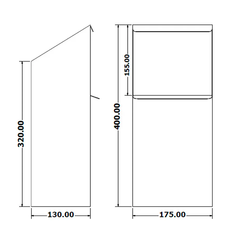 Cenicero de Pared Rectangular Inox - 4 Litros 3