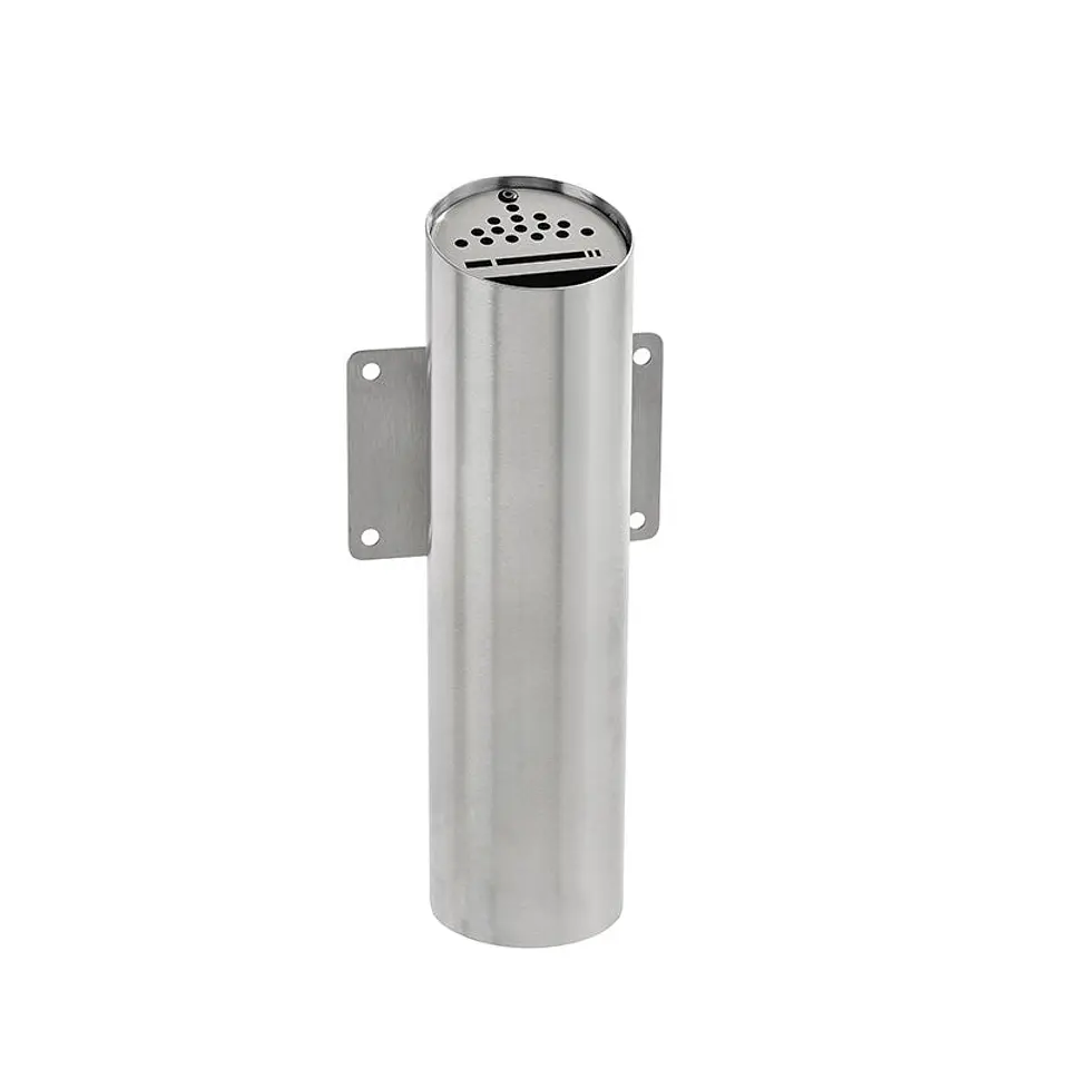 Cenicero de Pared Circular Inox - 1,5 Litros 1