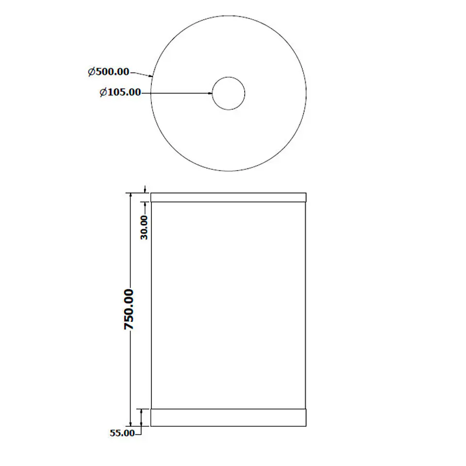 Cenicero Arenero Circular Gran capacidad Inoxidable - 8 Litros 2
