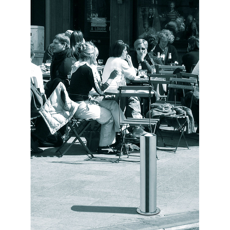 Bolardo de Seguridad Inox Circular Anclable 2