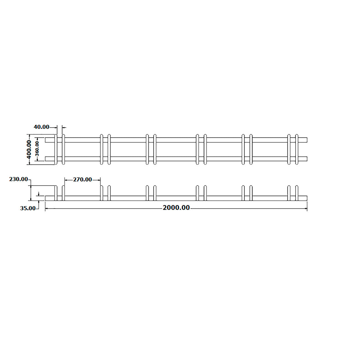 Aparcabicicletas Múltiple Urbano Inox BIN6 - 6 Bicicletas 2