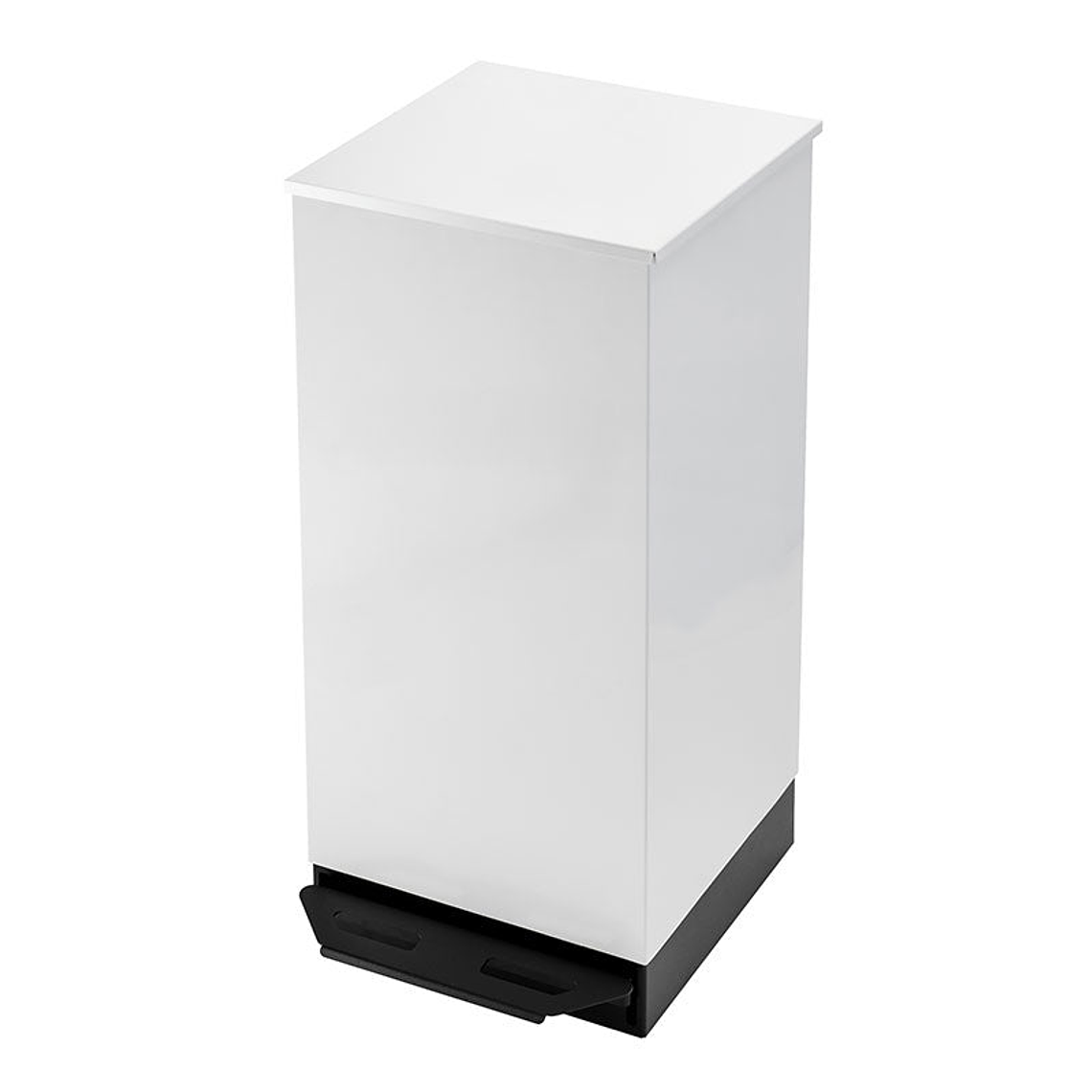 Papelera Urbana Cuadrada Metálica con Tapa y Pedal - 60 Litros 1