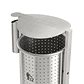 Papelera Urbana con Techado y Cenicero Circular Inox - 50 + 2 litros - Miniatura 2