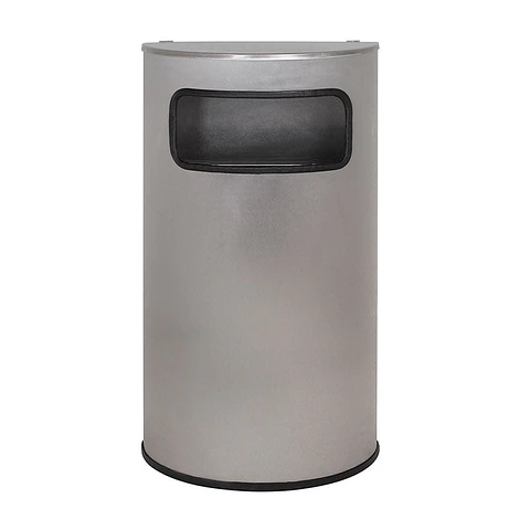 Papelera Semicircular Inox - 70 Litros