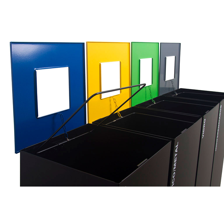 Ecopunto Negro Metálico Madrid - 4 Residuos 2