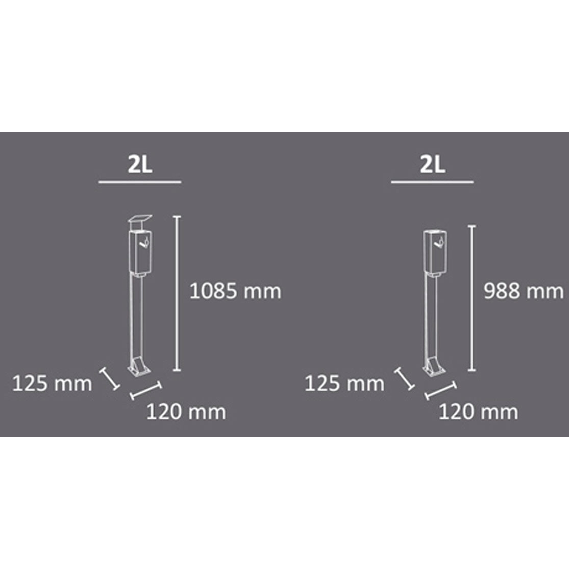 Cenicero de Pie Exterior Sevilla - 2 Litros 2