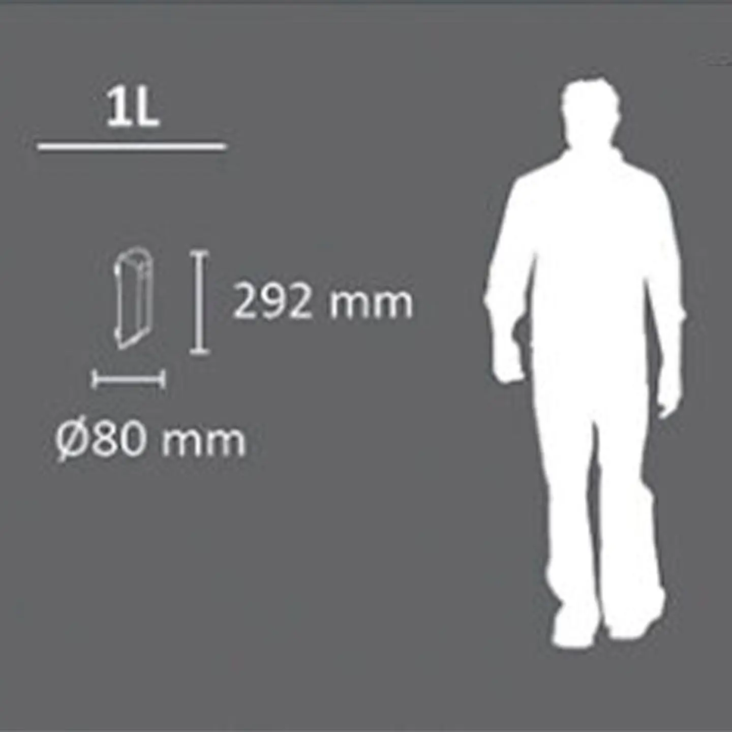 Cenicero de Pared Metálico - 1 Litro 3