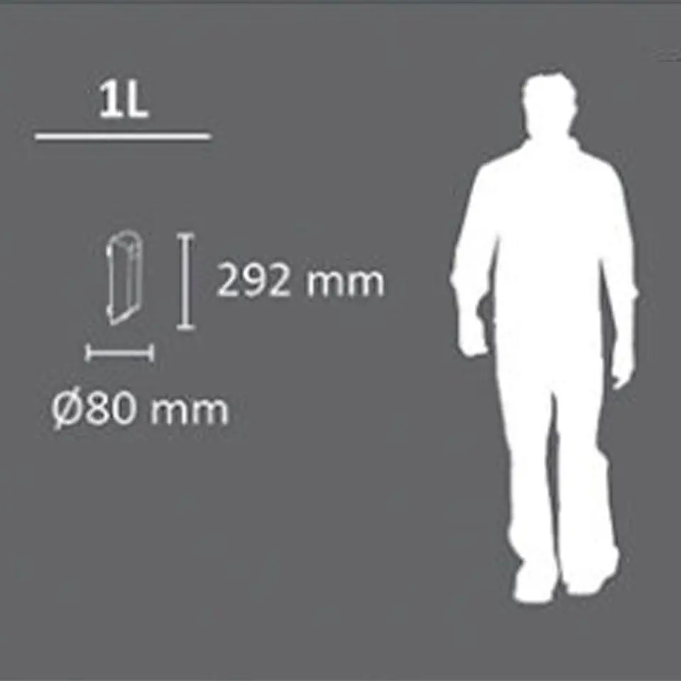 Cenicero de Pared Metálico - 1 Litro 3