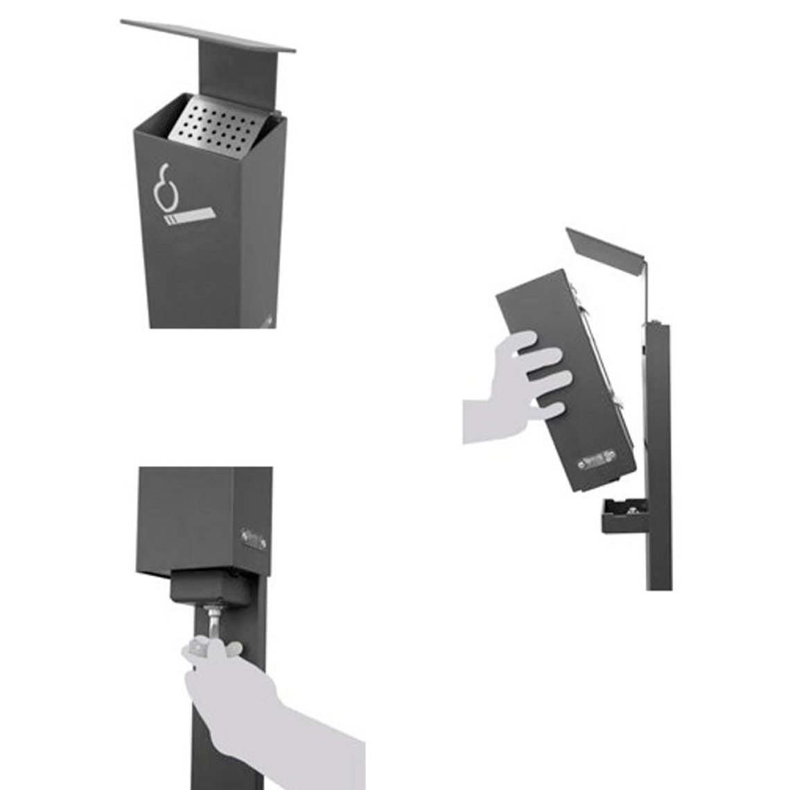 Cenicero de Pie Exterior Sevilla - 2 Litros 4