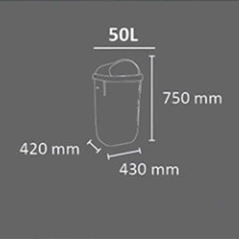 Papelera Urbana de Pared Verona - 50 Litros 5