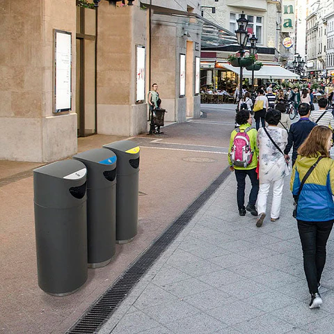 Ecopunto de Exterior Urbano Oslo - 75 Litros