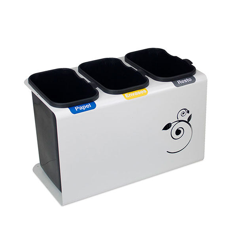 Papelera de Reciclaje Oficina Luna 1