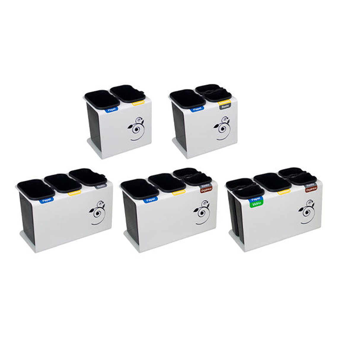 Papelera de Reciclaje Oficina Luna 2