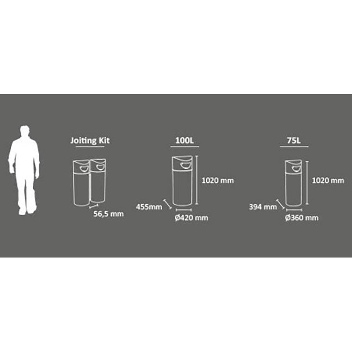 Ecopunto de Exterior Urbano Oslo - 75 Litros 9