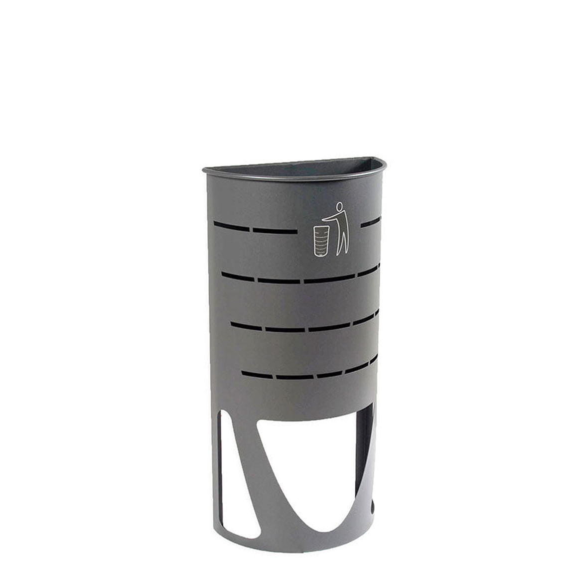 Papelera Urbana Semicircular - 40 Litros 1