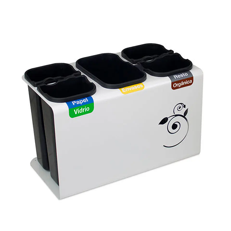 Papelera de Reciclaje Oficina Luna 6