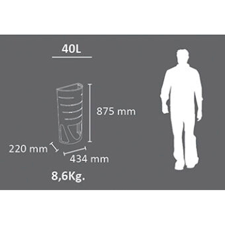 Papelera Urbana Semicircular - 40 Litros 2