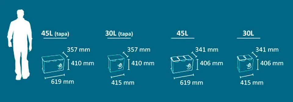 Papelera de Reciclaje Oficina Luna 7