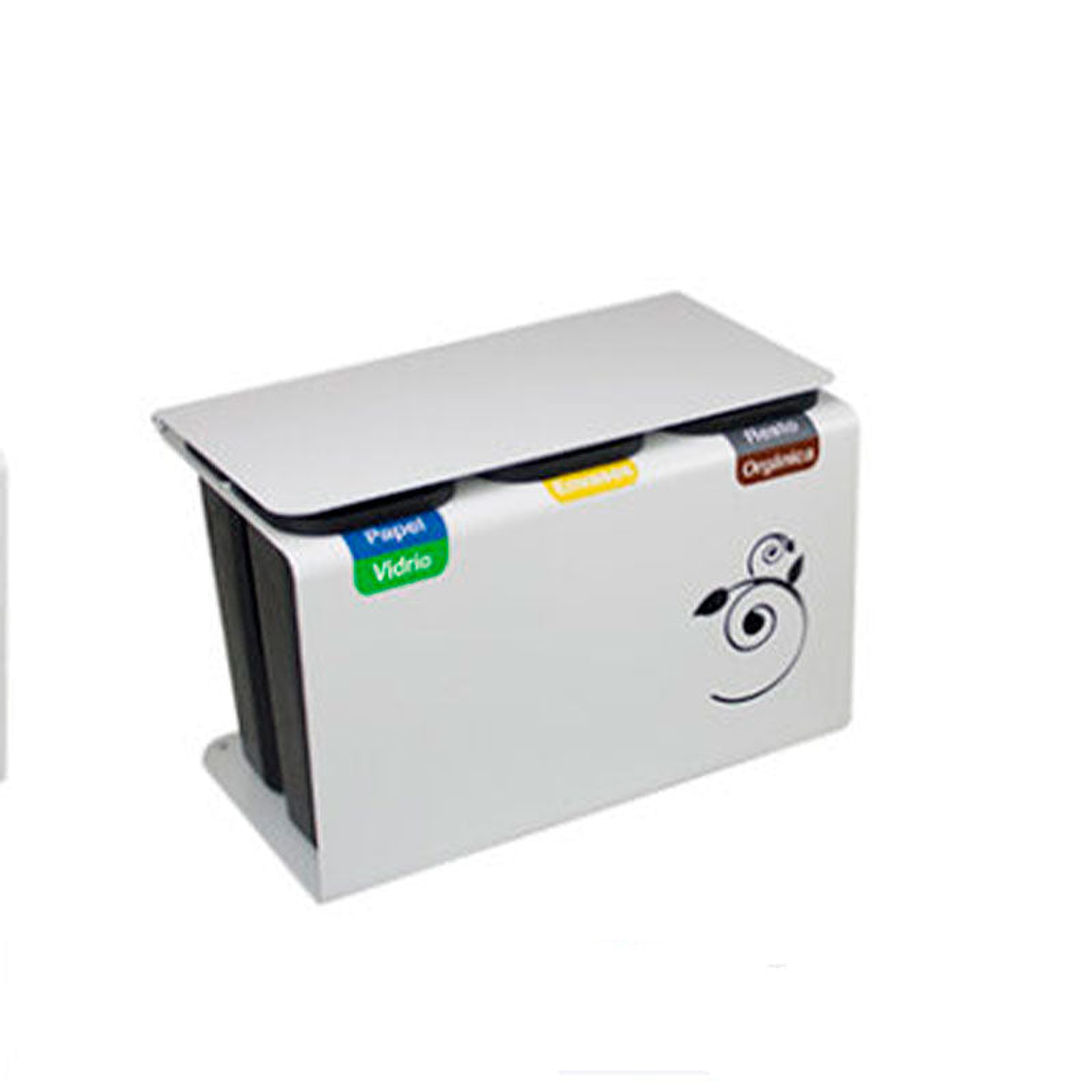 Papelera de Reciclaje para Oficina Luna con Tapa 1