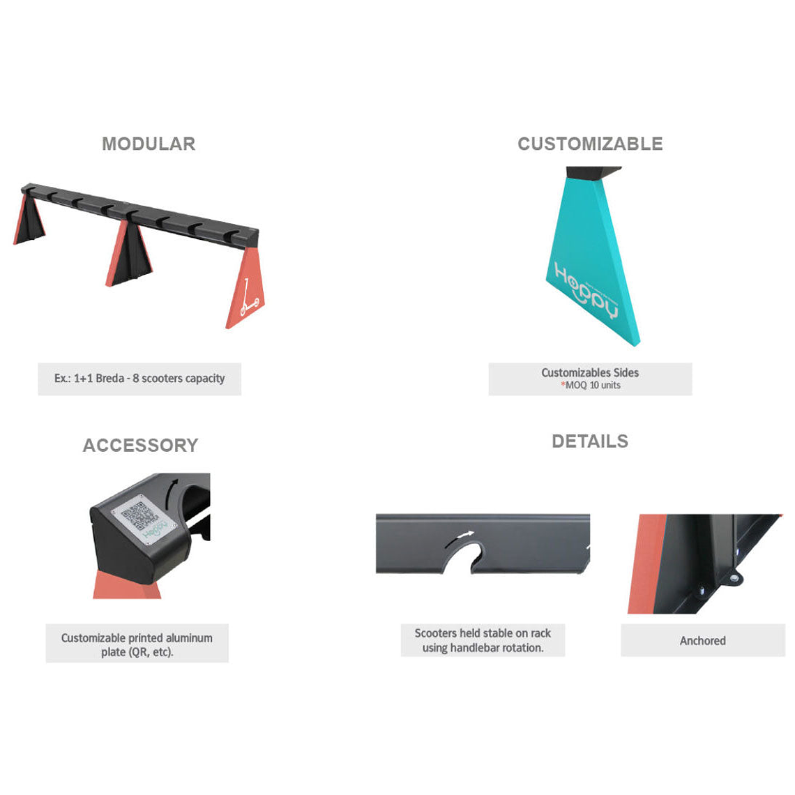 Aparcamiento para Patinetes Breda 4