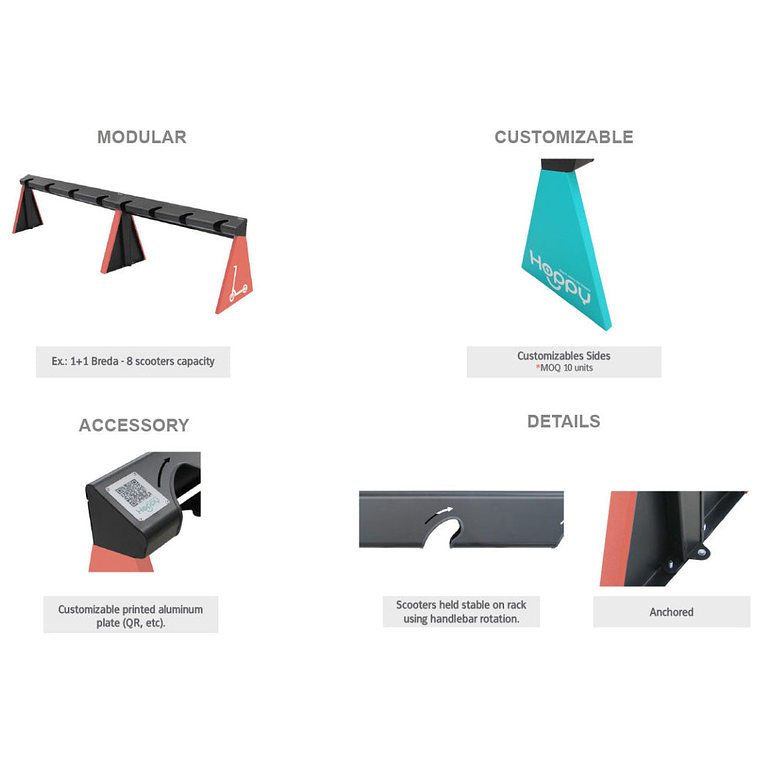 Aparcamiento para Patinetes Breda 4