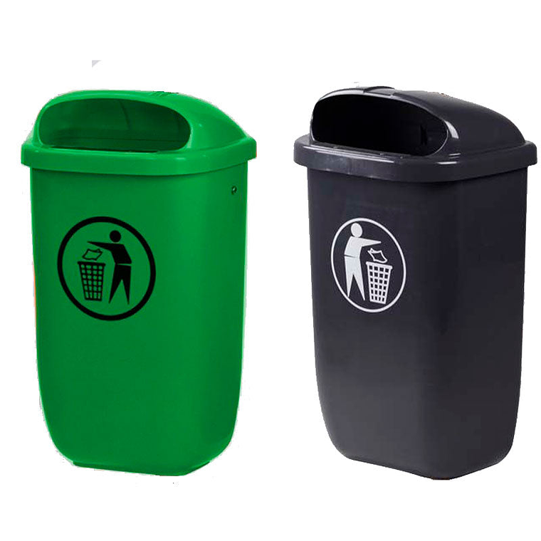 Papelera Urbana de Pared DIN - 50 Litros 1