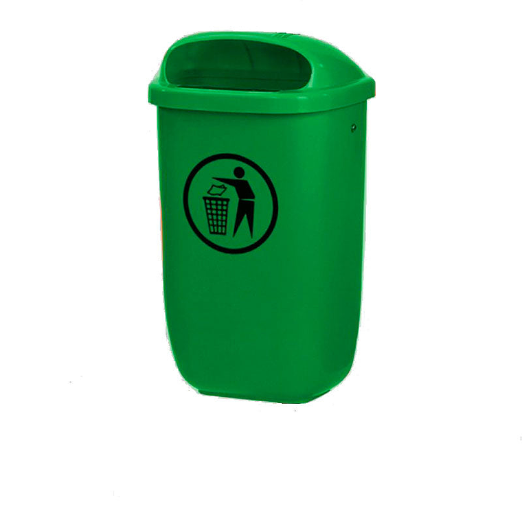 Papelera Urbana de Pared DIN - 50 Litros 2