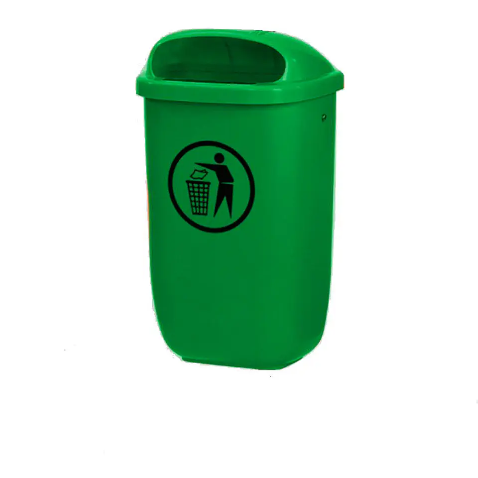 Papelera Urbana de Pared DIN - 50 Litros 2