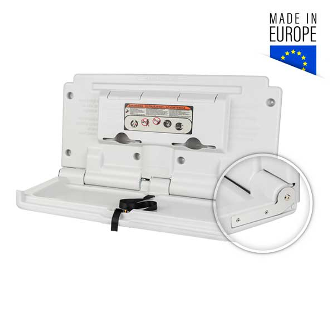 Cambiador de Pañales de Pared Horizontal  7