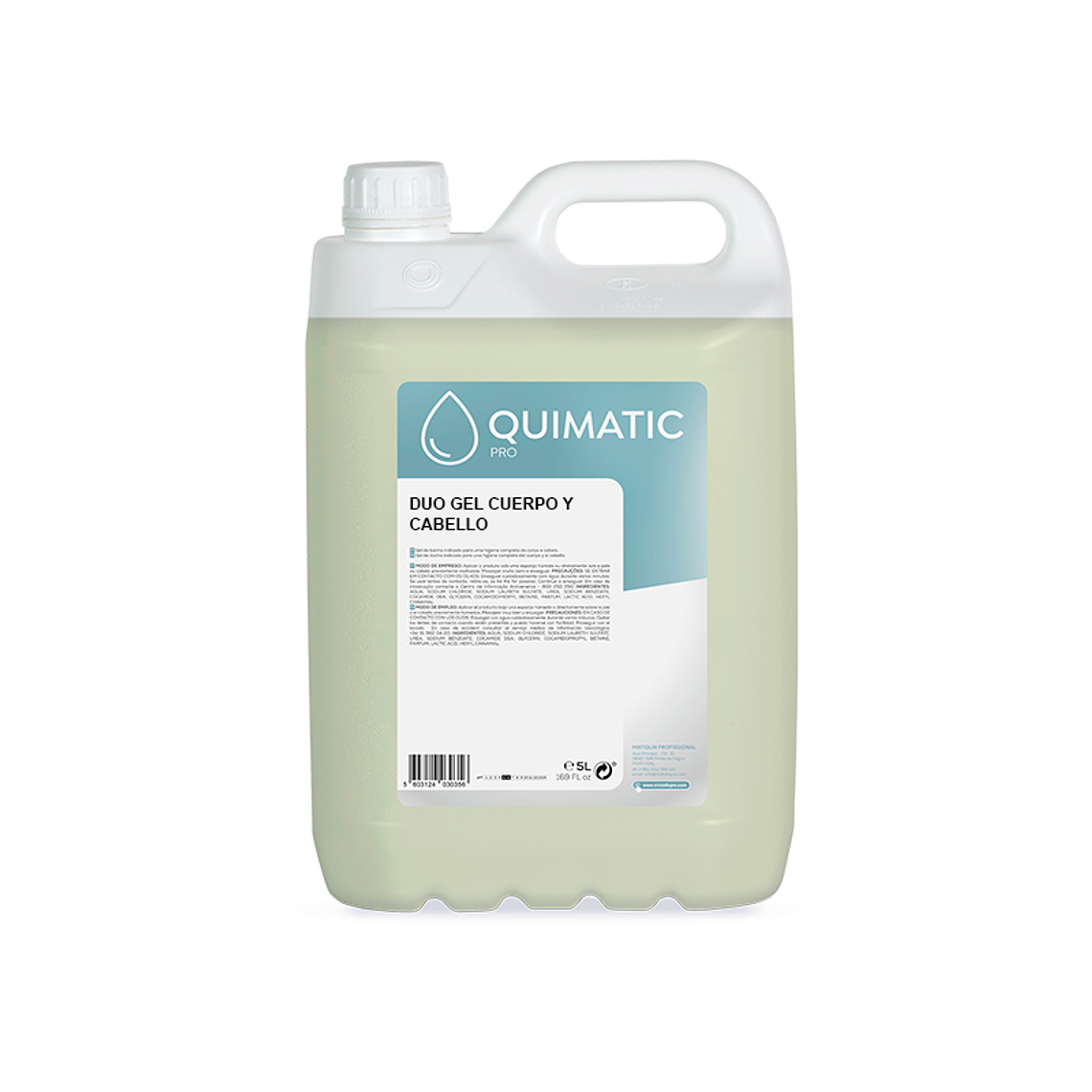 Gel de Ducha Cuerpo y Cabello Quimatic - 5 Litros 1