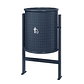 Papelera Urbana Circular Metálica - 80 Litros - Miniatura 1