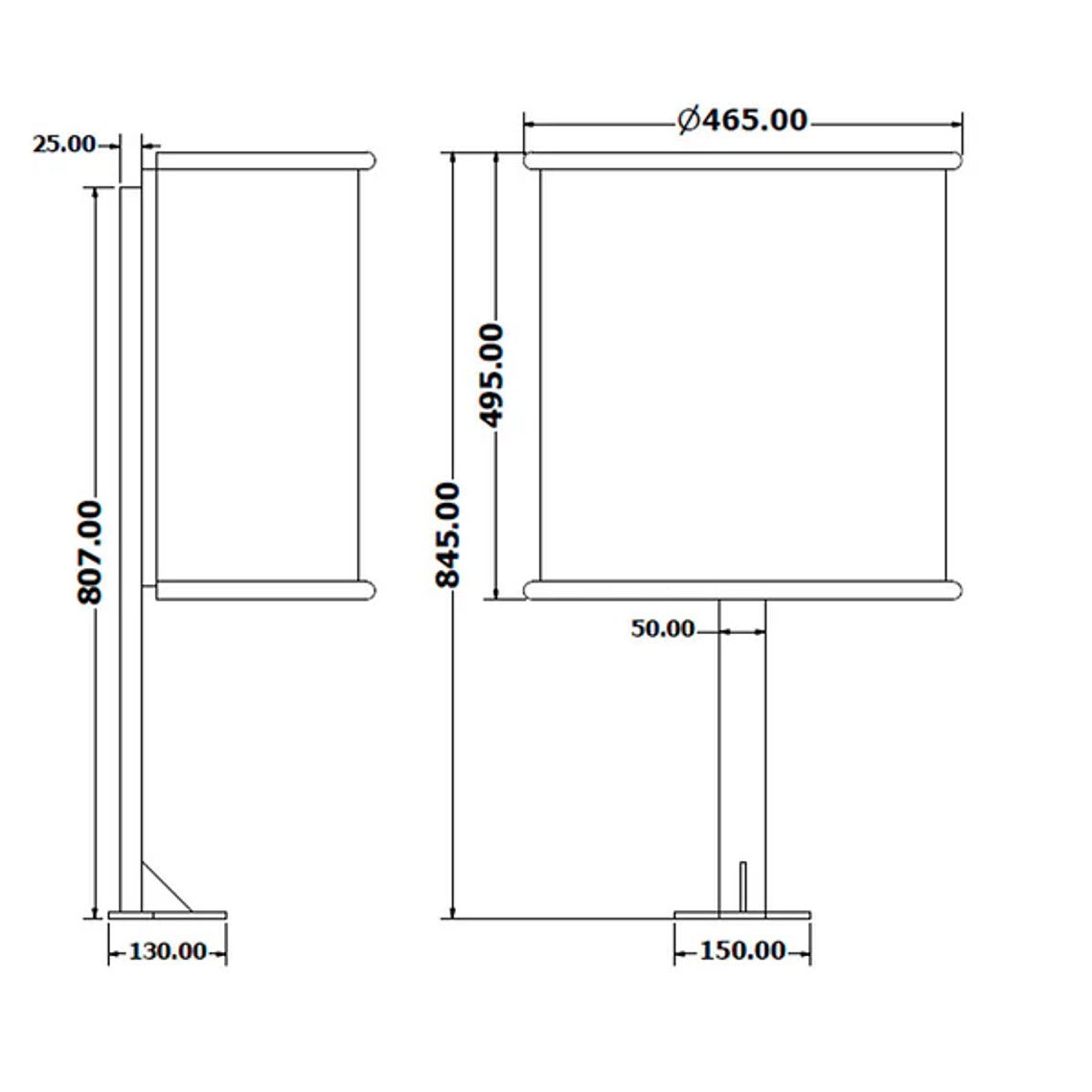 Papelera Urbana Semicircular Metálica - 32 Litros 2