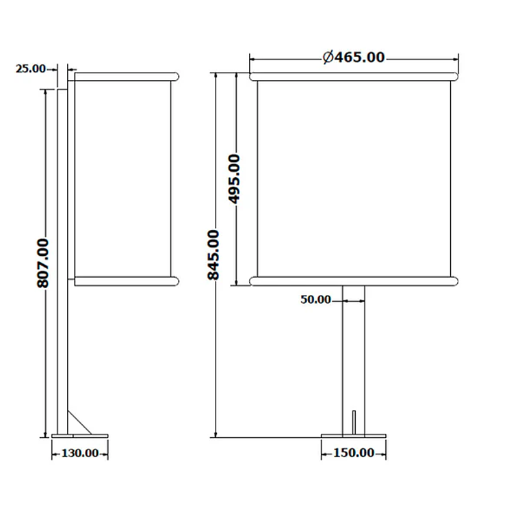 Papelera Urbana Semicircular Metálica - 32 Litros 2