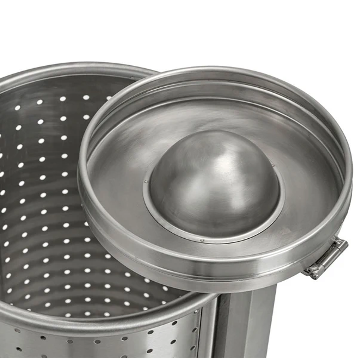 Papelera Urbana con Cenicero Circular Metálica - 50 + 2 Litros 2